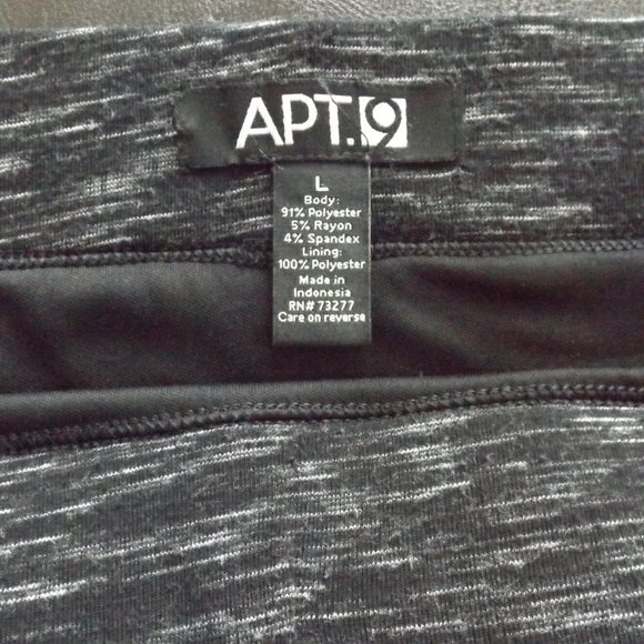 APT. 9 Pencil Skirt Stretchy, Black marbled with White, Size Large, Excellent! - Picture 2 of 8
